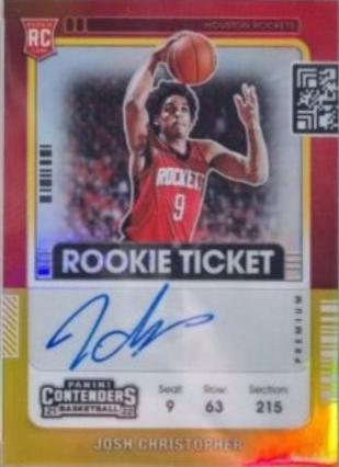 Josh Christopher [Autograph Gold] #124