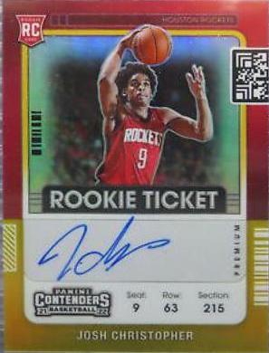 Josh Christopher [Variation Autograph Gold] #124
