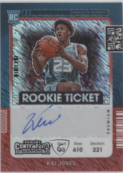 Kai Jones [Autograph Red Shimmer] #119