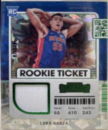Luka Garza [Autograph Blue Shimmer] #138