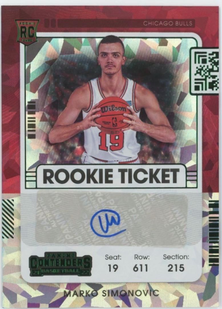 Marko Simonovic [Autograph Cracked Ice] #157