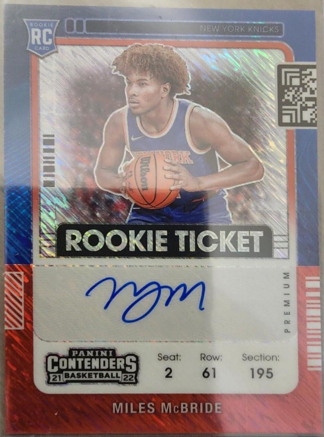 Miles McBride [Autograph Red Shimmer] #132