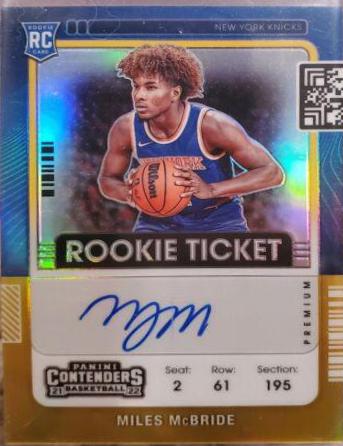 Miles McBride [Variation Autograph Gold] #132