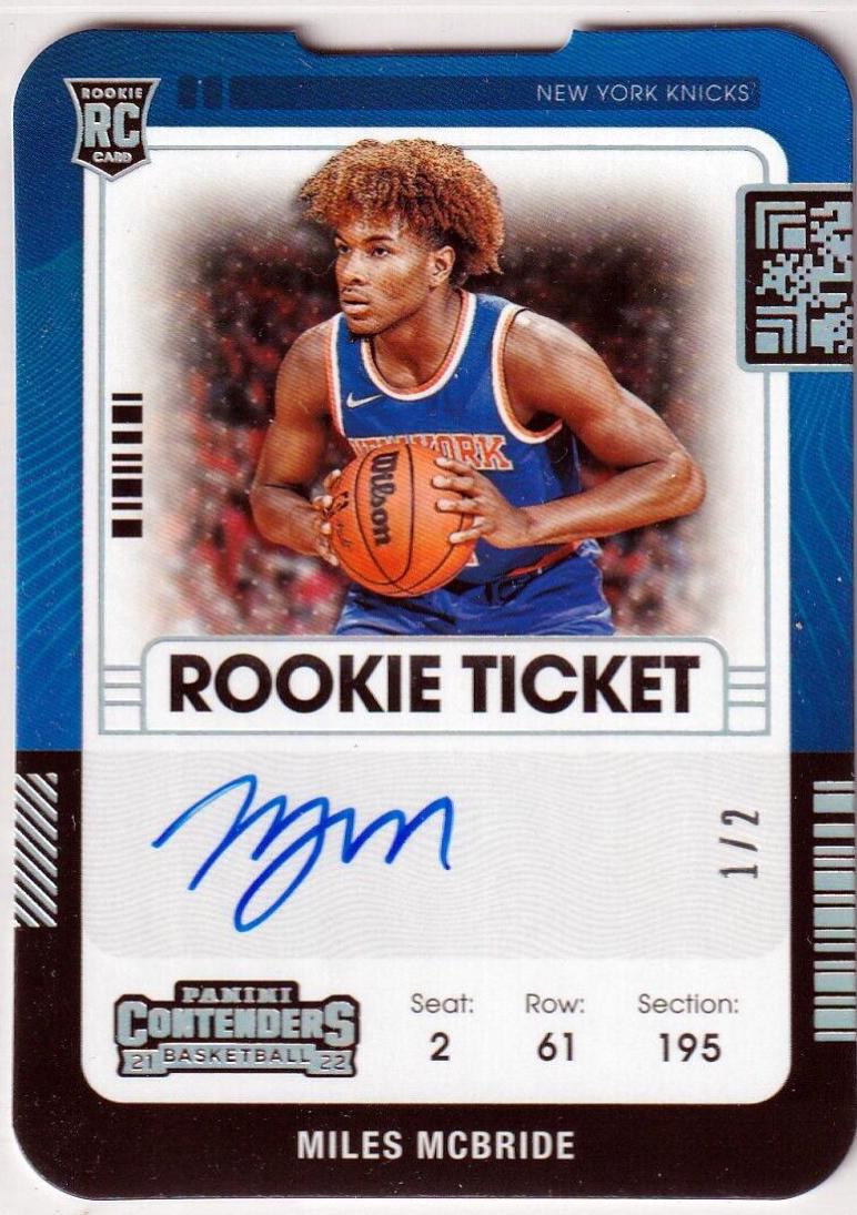Miles McBride [Variation Autograph Stub] #132