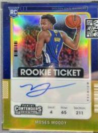 Moses Moody [Variation Autograph Gold] #114