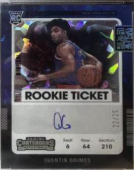 Quentin Grimes [Variation Autograph Cracked Ice] #125