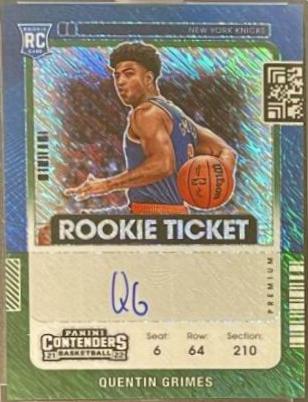 Quentin Grimes [Variation Autograph Green Shimmer] #125