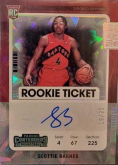 Scottie Barnes [Autograph Cracked Ice] #104