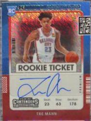 Tre Mann [Autograph Red Shimmer] #118