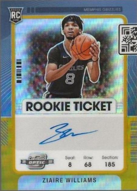 Ziaire Williams [Autograph Gold] #110