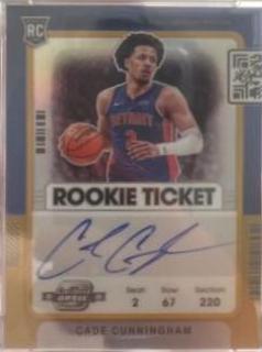 Cade Cunningham [Variation Autograph Gold] #124