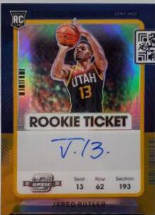 Jared Butler [Variation Autograph Gold] #107