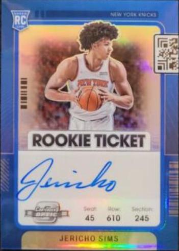 Jericho Sims [Autograph Blue] #133
