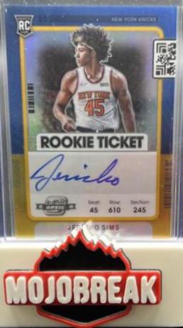 Jericho Sims [Autograph Gold] #133
