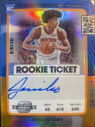 Jericho Sims [Autograph Orange] #133