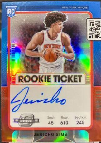 Jericho Sims [Autograph Red] #133