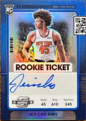 Jericho Sims [Variation Autograph Blue] #133