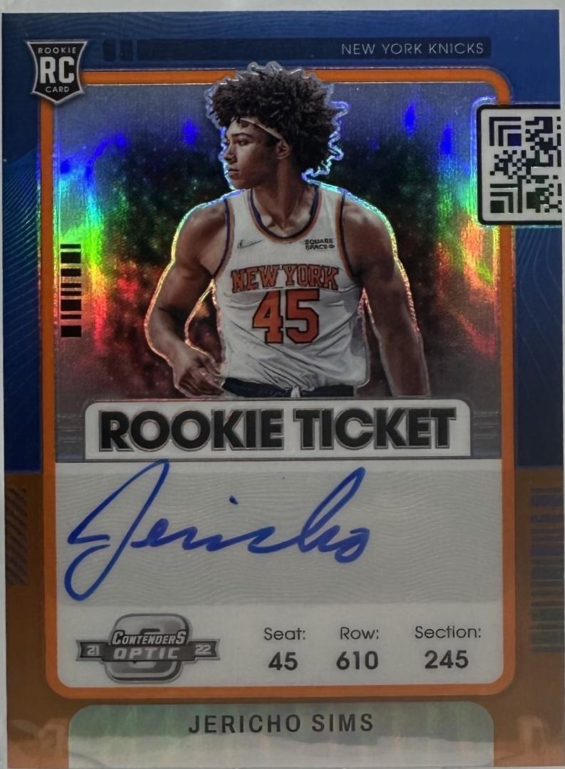 Jericho Sims [Variation Autograph Orange] #133
