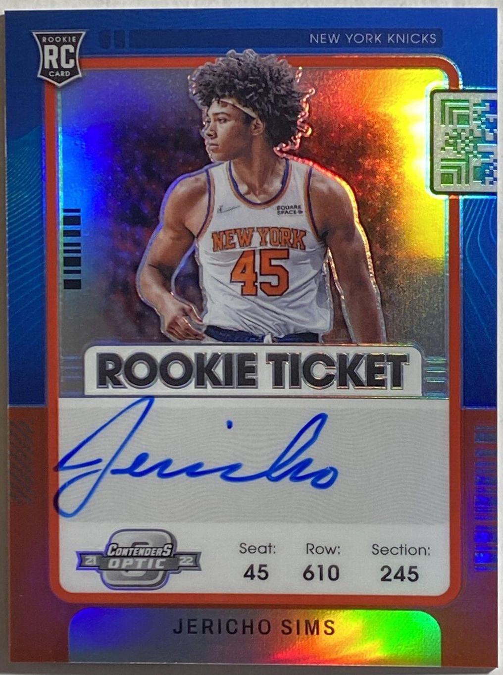 Jericho Sims [Variation Autograph Red] #133