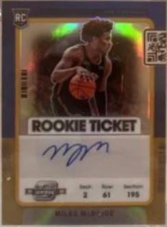 Miles McBride [Variation Autograph Gold] #115