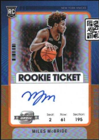 Miles McBride [Variation Autograph Orange] #115