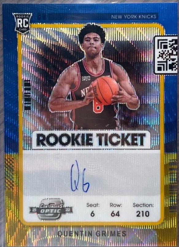 Quentin Grimes [Variation Autograph Gold] #132