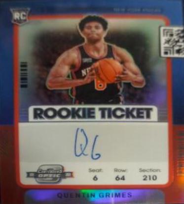 Quentin Grimes [Variation Autograph Red] #132