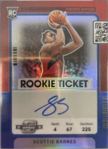 Scottie Barnes [Variation Autograph Blue] #121