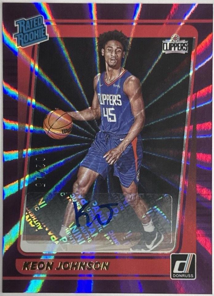 Keon Johnson [Signatures Purple Laser] #242