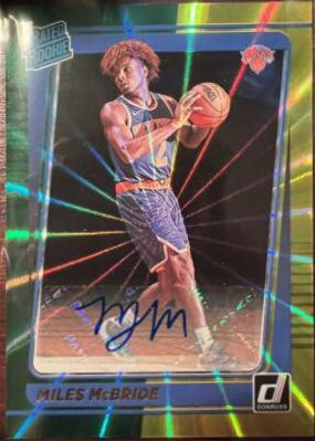 Miles McBride [Signatures Green and Yellow Laser] #224