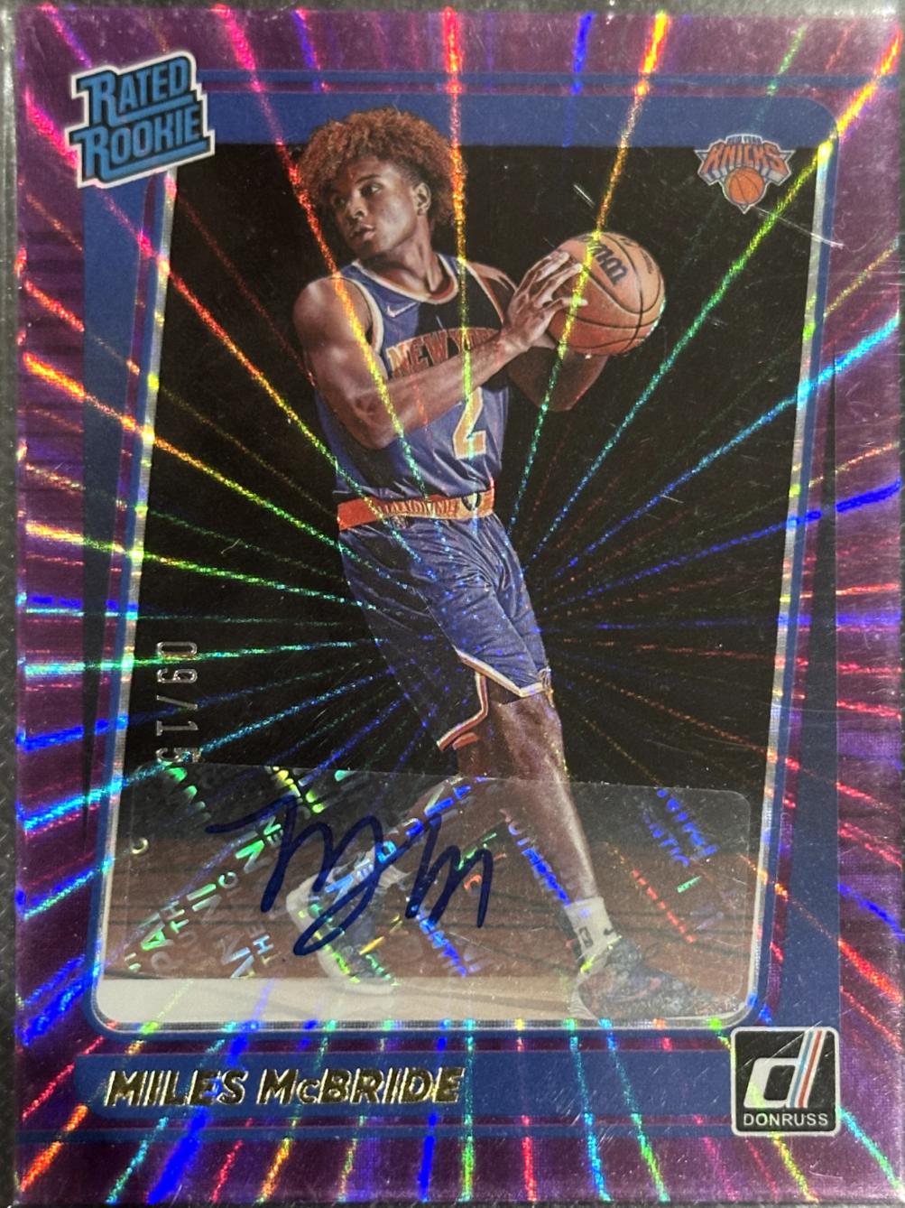 Miles McBride [Signatures Purple Laser] #224