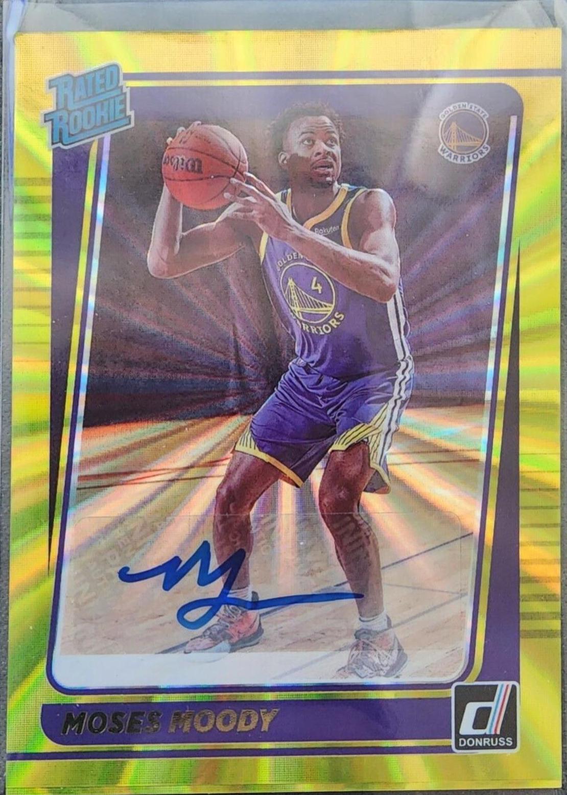 Moses Moody [Signatures Gold Laser] #234