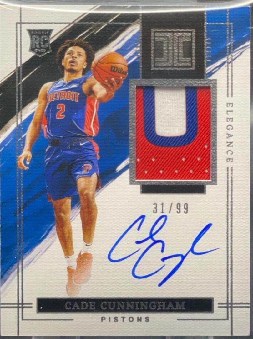 Cade Cunningham [Elegance Patch Autograph] #101