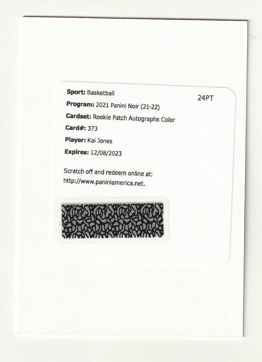 Kai Jones [Patch Autograph] #373