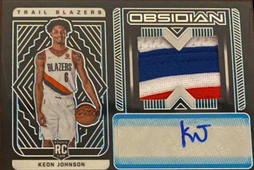 Keon Johnson [Jersey Autograph Blue] #224