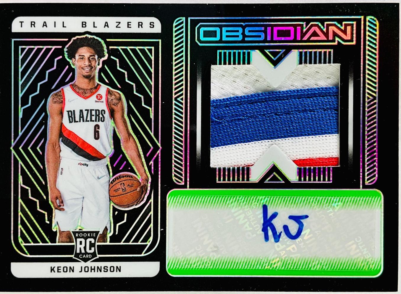 Keon Johnson [Jersey Autograph Green] #224
