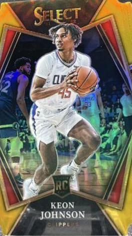 Keon Johnson [Gold Prizm Die Cut] #115