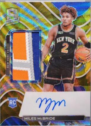 Miles McBride [Jersey Autograph Asia Gold] #180