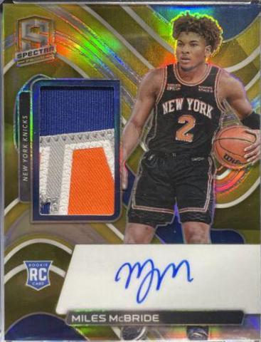 Miles McBride [Jersey Autograph Gold] #180