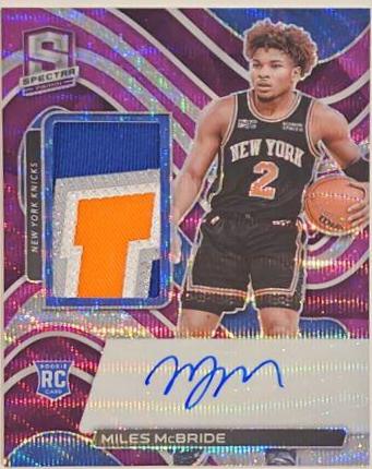 Miles McBride [Jersey Autograph Purple Wave] #180