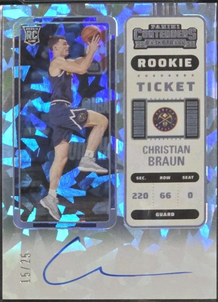 Christian Braun [Autograph Cracked Ice Ticket] #106