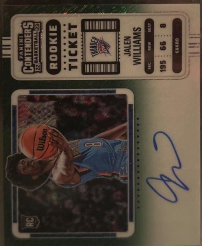 Jalen Williams [Autograph Premium Edition Green Shimmer Ticket] #115