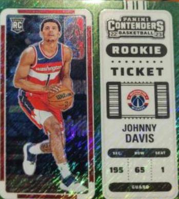 Johnny Davis [Autograph Premium Edition Green Shimmer Ticket] #130