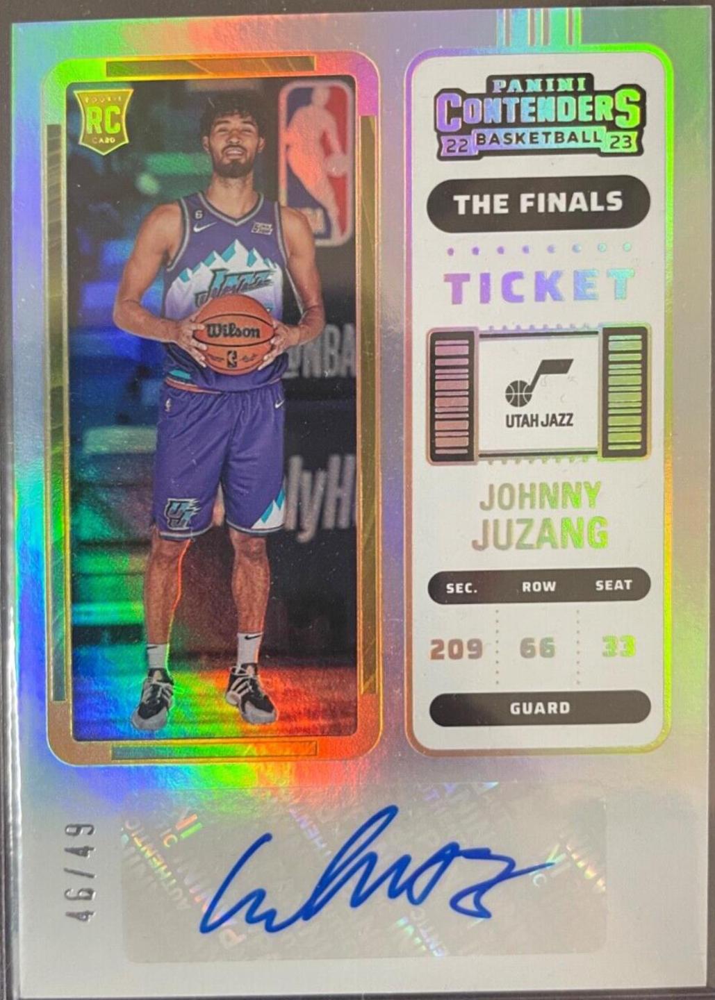 Johnny Juzang [Autograph The Finals Ticket] #157