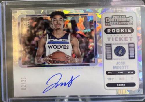 Josh Minott [Autograph Cracked Ice Ticket] #131