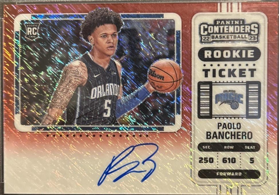 Paolo Banchero [Autograph Premium Edition Red Shimmer Ticket] #112