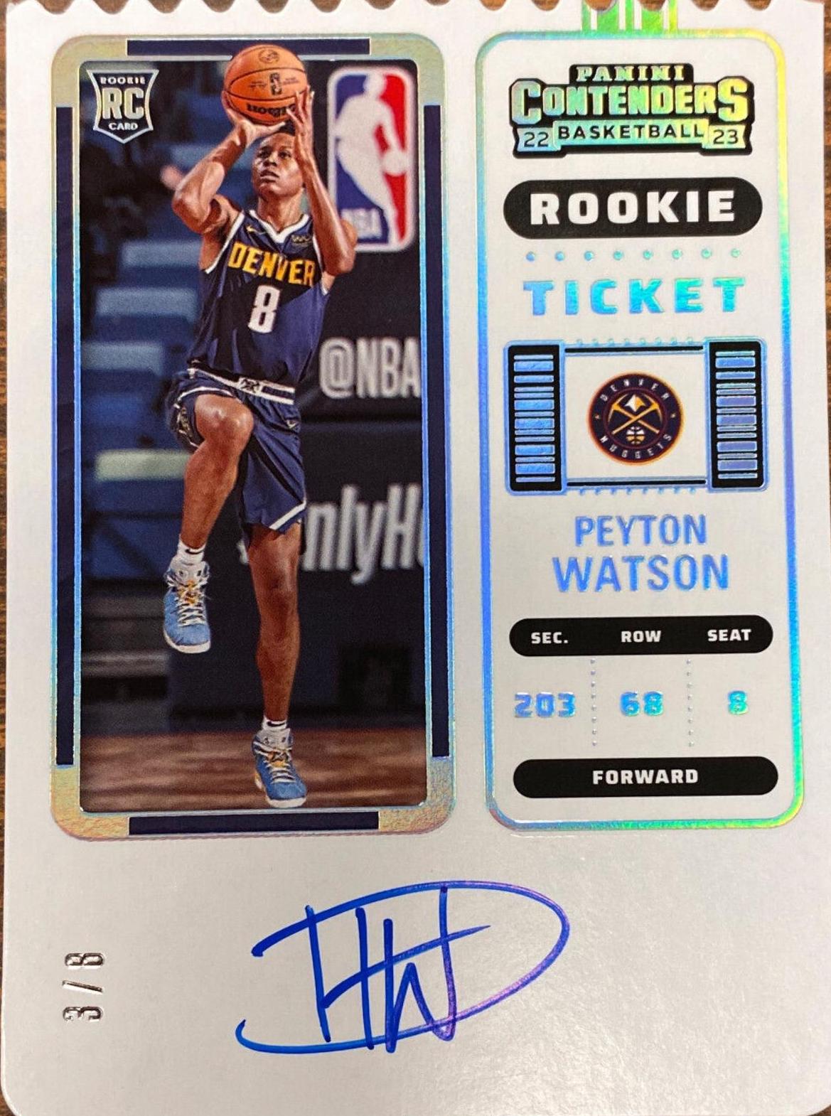 Peyton Watson [Autograph Stub Ticket] #107