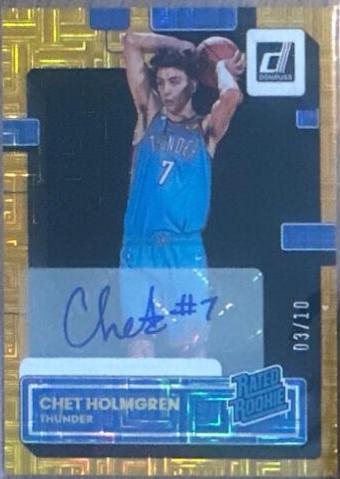Chet Holmgren [Signature Choice Gold] #202