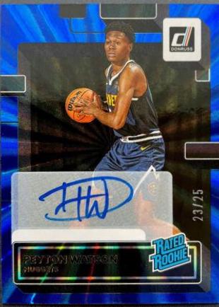 Peyton Watson [Signature Blue Laser] #230