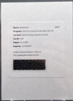 AJ Griffin [Signature Gold] #204